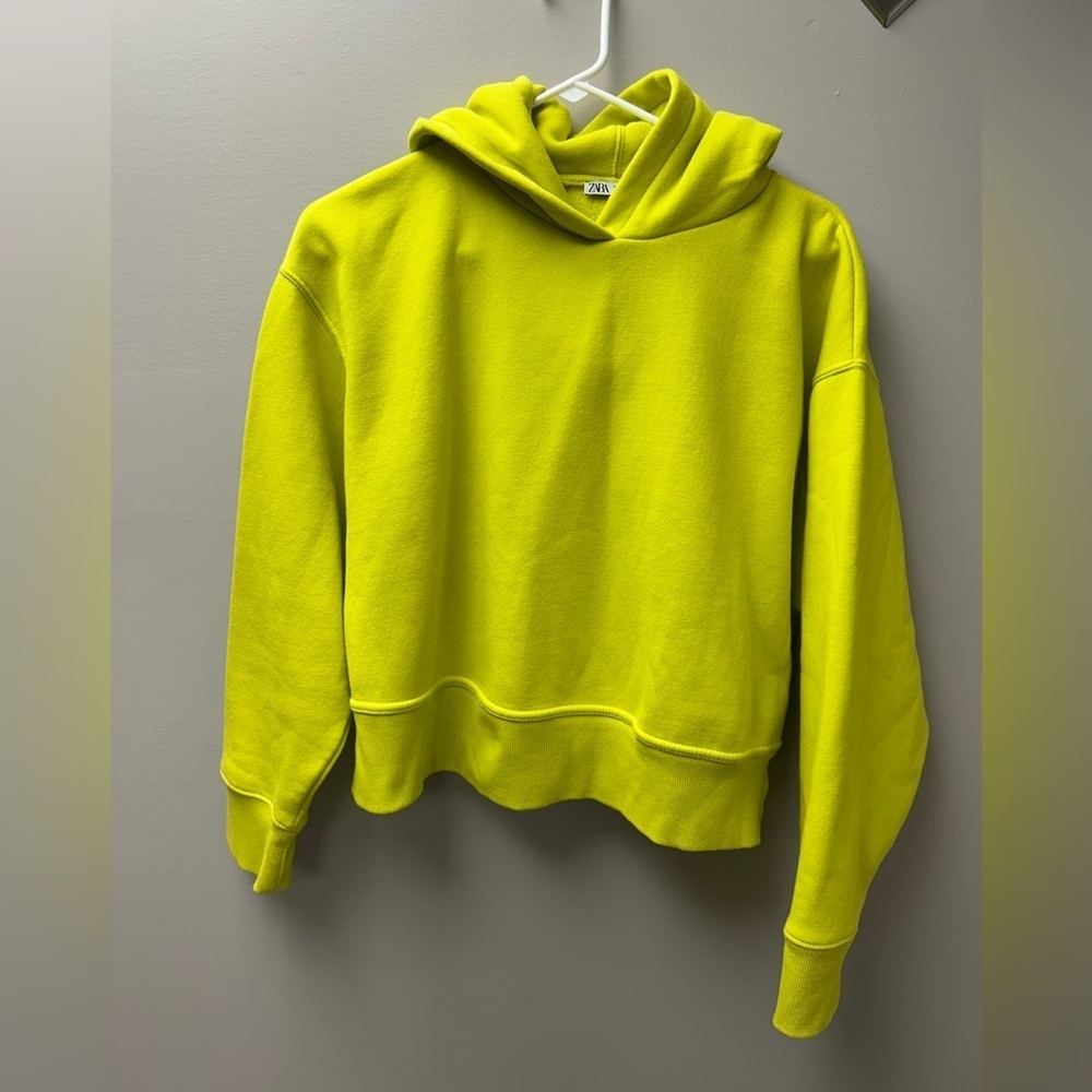 Zara Neon Green Hoodie‎